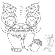 Inkleurbare afbeelding - Funko pop - Derpy - KPop Demon Hunters