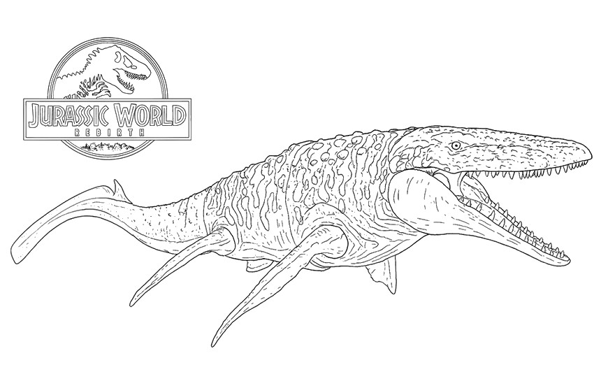Dibujo para colorear Mosasaurus