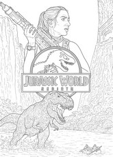 Kleurplaat om te printen - Poster - Jurassic World Rebirth