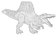 Kleurblad - Spinosaurus - Jurassic World Rebirth