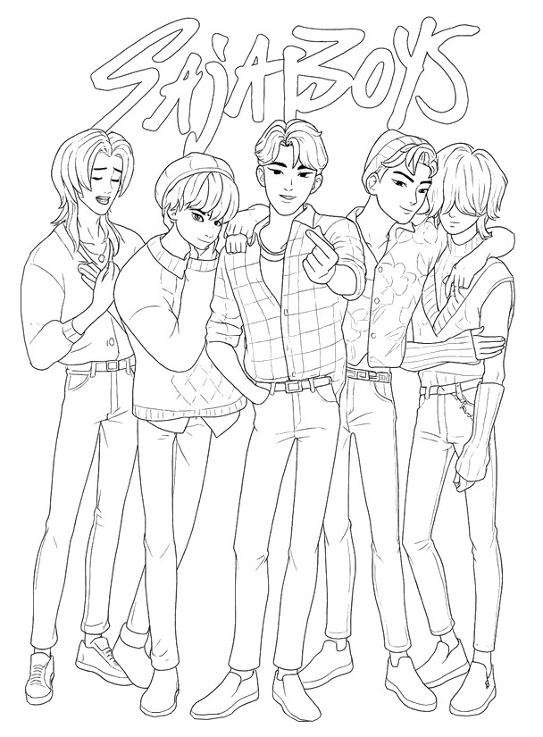 Downloadable coloring - Soda Pop - KPop Demon Hunters - Songs