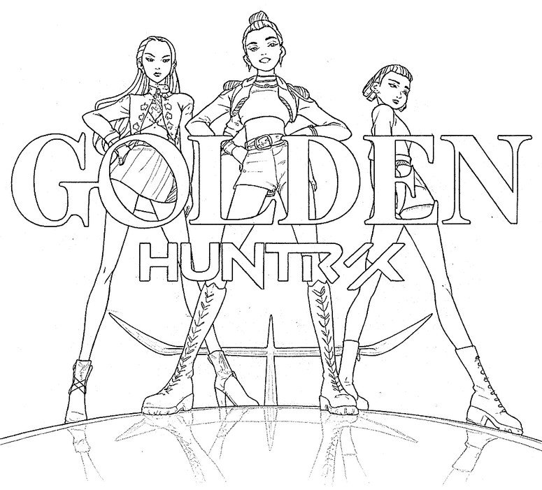 Dibujo para colorear Golden - HUNTR/X