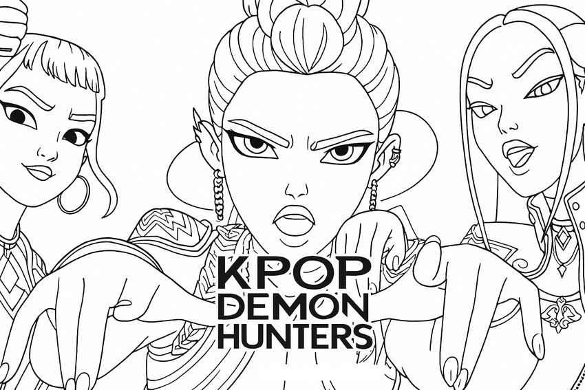 Dibujo para colorear Takedown - HUNTR/X