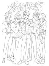 Coloring page - Soda Pop - KPop Demon Hunters - Songs