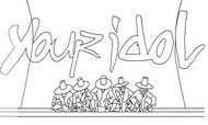 Gratis kleurplaat - Your Idol - Saja Boys - KPop Demon Hunters - Liedjes