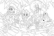 Imagen para colorear - Nueva temporada de aventuras - Brawl Stars - Caballeros de la mesa Starr