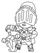 Dibujo gratuito - JACKY CABALLERA - Brawl Stars - Caballeros de la mesa Starr