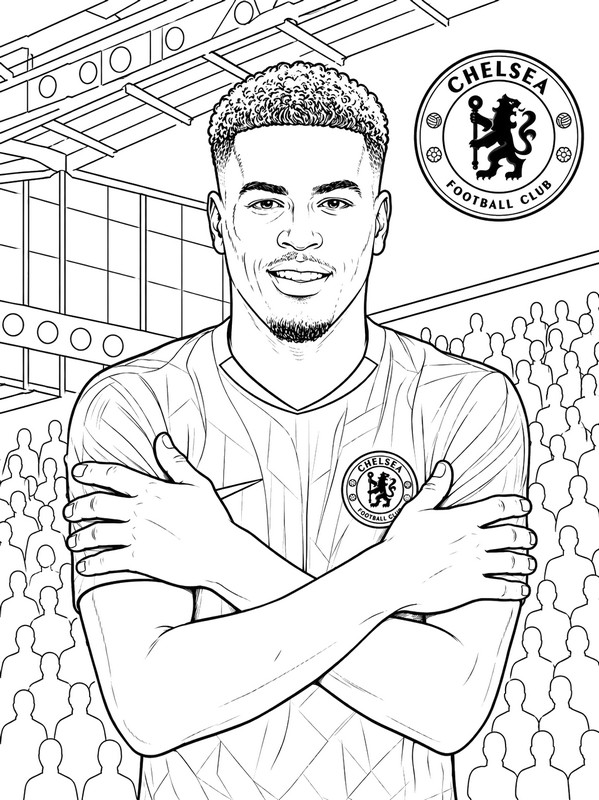 Free coloring page - Morgan Rogers - Chelsea