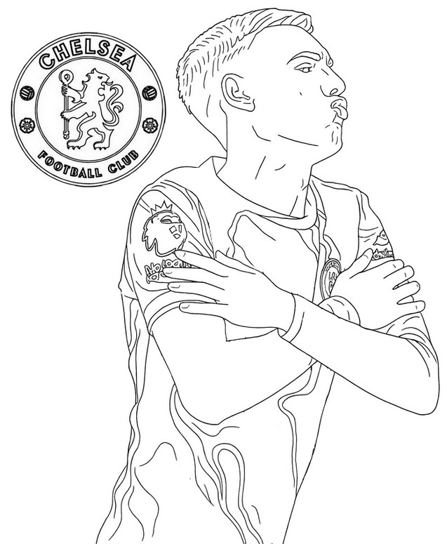 Coloriage Célébration de Cole Palmer
