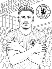 Downloadable coloring - Morgan Rogers - Chelsea