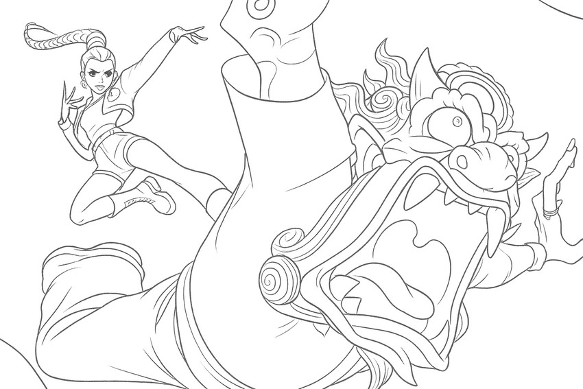 Dibujo para colorear Rumi & Romance Saja