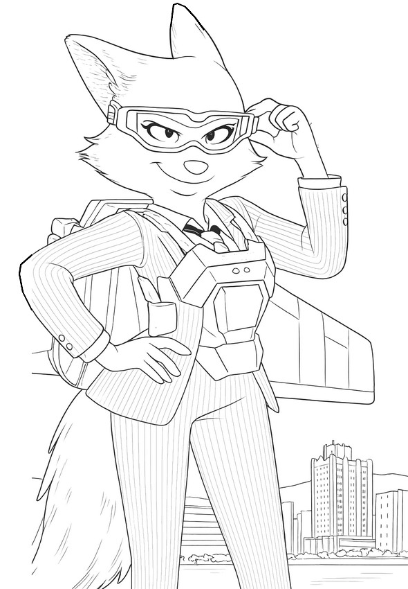 Malvorlagen Foxington