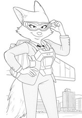 Dibujo para imprimir - Foxington - Los Tipos Malos 2