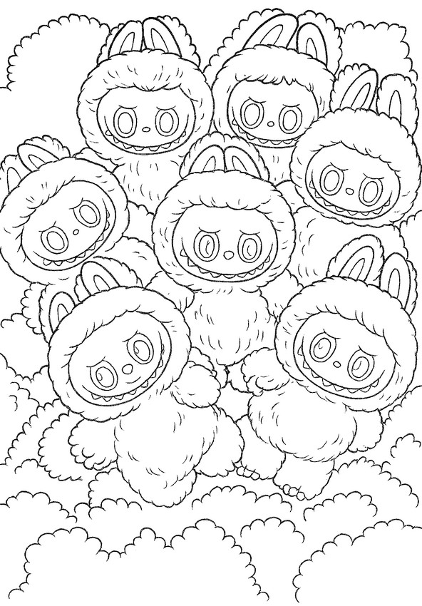 Dibujo descargable - Big into energy - Labubu