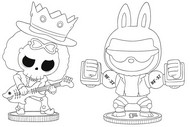 Image to color - Franky & Brook - Labubu x One Piece