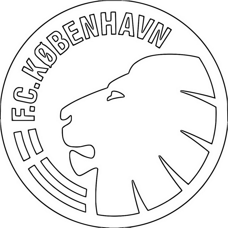 Free coloring page - Copenhagen - UEFA Champions League 2025