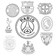 Coloring page - Paris Saint-Germain - UEFA Champions League 2025