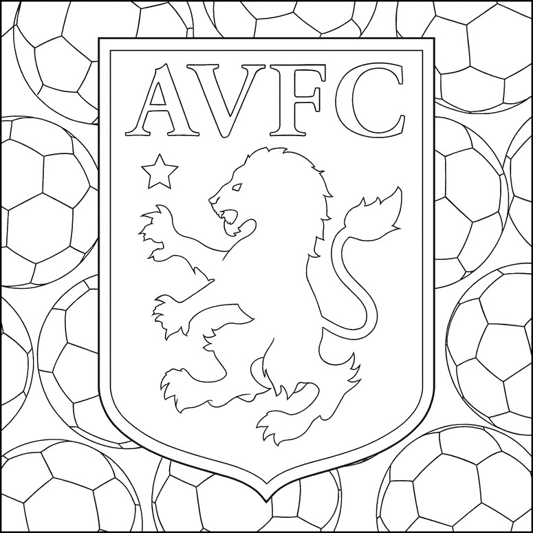 Coloring page - Aston Villa - Premier League