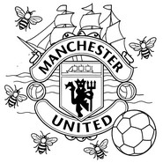Drawing to color - Manchester United - Premier League