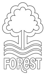 Downloadable coloring - Nottingham Forest - Premier League