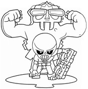 Free coloring page - Scratcher Poco - Brawl Stars x Subway Surfers