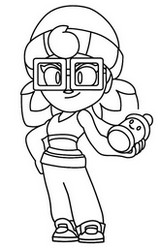 Image to color - Tricky Janet - Brawl Stars x Subway Surfers