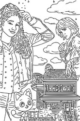 Darmowa kolorowanka - Gabby & Vera - Gabby’s Dollhouse: Film