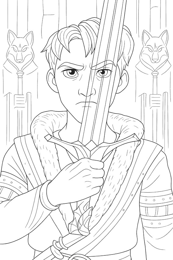 Drawing to color - Drew ferran - Wolf King