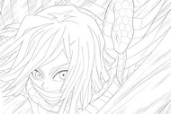 Coloring page - Obanai Iguro - Demon Slayer: Infinity Castle