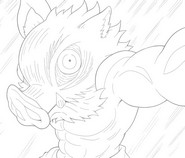 Drawing to color - Inosuke Hashibira - Demon Slayer: Infinity Castle