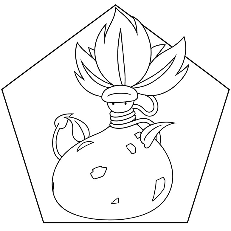 塗り絵 - メガウツボット - ポケモンレジェンズZ-Aにおけるメガシンカ