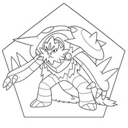 ダウンロードできる塗り絵 - メガブリガロン - ポケモンレジェンズZ-Aにおけるメガシンカ