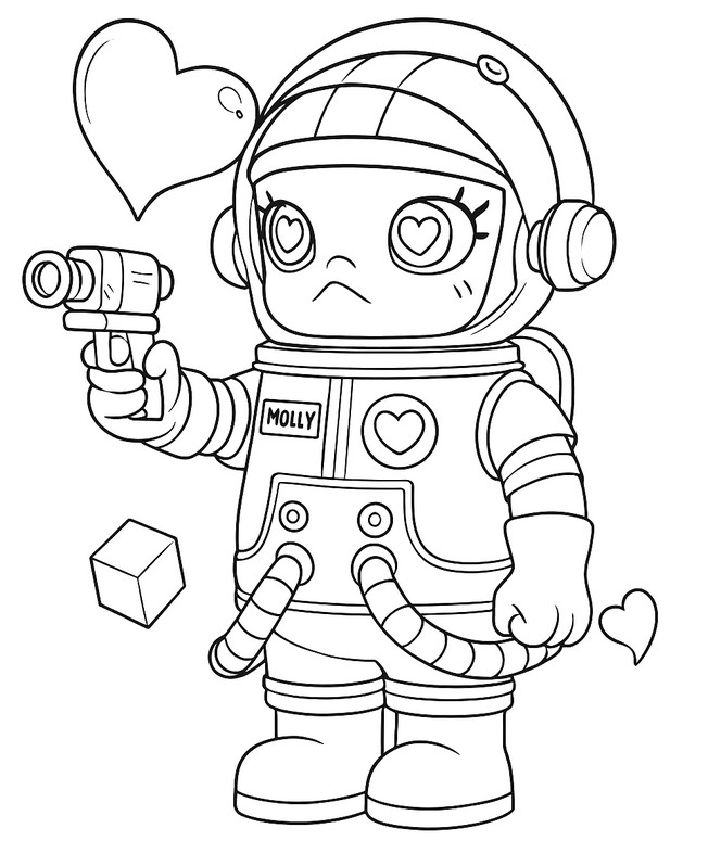 색칠할 그림 - Molly - POP MART