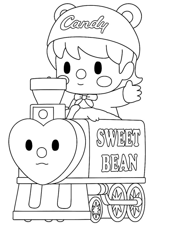 다운로드용 색칠공부 - SWEET BEAN - POP MART