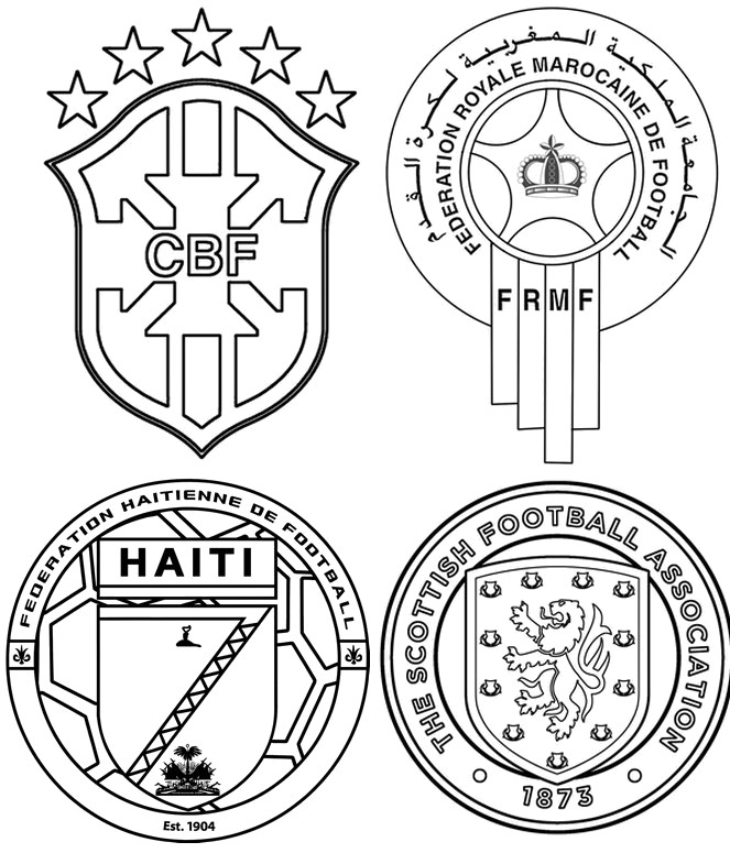 Coloring page - Group C with Brazil - 2026 FIFA World Cup