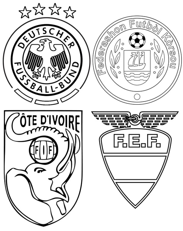 Coloring sheet - Group E with Germany - 2026 FIFA World Cup