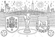 Drawing to color - Final - 2026 FIFA World Cup