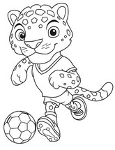 Free coloring page - The Zayu mascot - 2026 FIFA World Cup