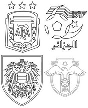 Downloadable coloring - Group J with Argentina - 2026 FIFA World Cup