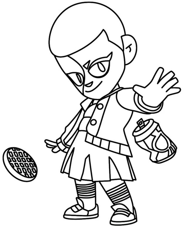 Image to color - Eleven Lumi - Brawl Stars - Stranger Things