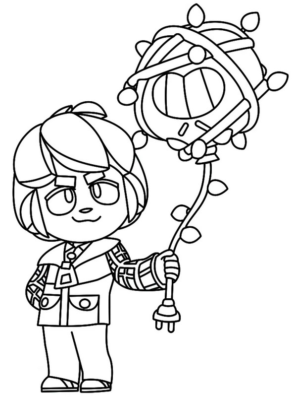 Printable coloring - Will Gus - Brawl Stars - Stranger Things