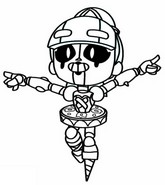 Coloring page - Gigi - Brawl Stars - Stranger Things