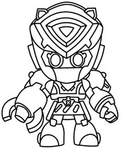 Gratis kleurplaat - Mecha Jessie - Brawl Stars - Stranger Things