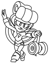 Inkleurbare afbeelding - Workout Charlie - Brawl Stars - Stranger Things