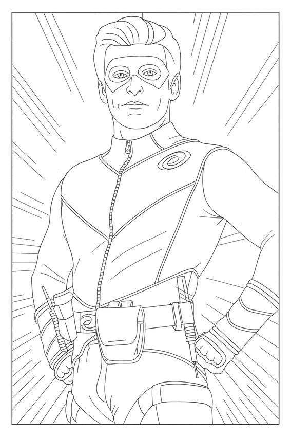 Printable coloring - Captain Man - Henry Danger