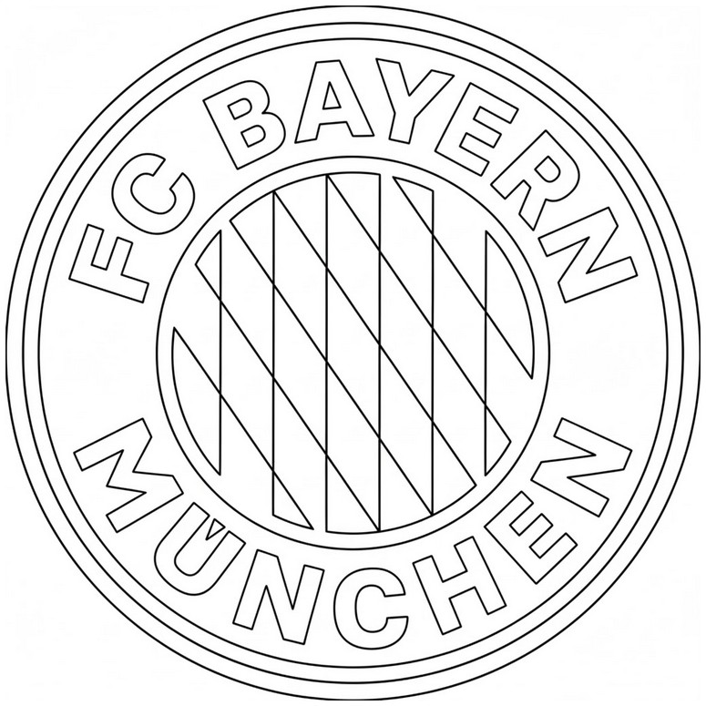 Free coloring page - Logo - Bayern Munich