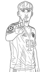 Tekening om in te kleuren - Lennart Karl - Bayern München