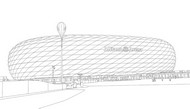 Coloring sheet - The Allianz Arena - Bayern Munich
