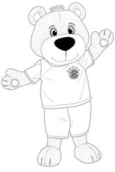 Coloring page - The mascot - Bayern Munich