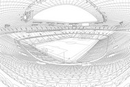 Free coloring page - The stadium - Bayern Munich
